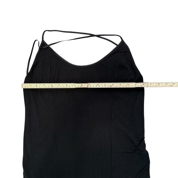 Victoria’s Secret Black Modal Slip Dress Crisscross Ballet Chemise Nightgown  XL - Picture 7 of 8